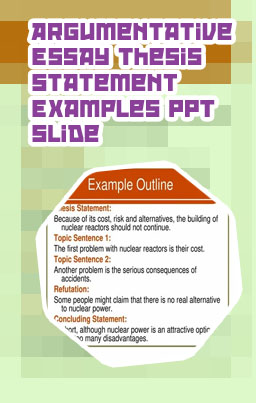 Argumentative essay thesis statement examples