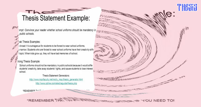 Comparison thesis statement example