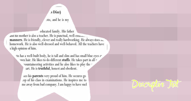 Descriptive text example about person