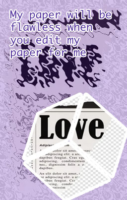 Editing my paper