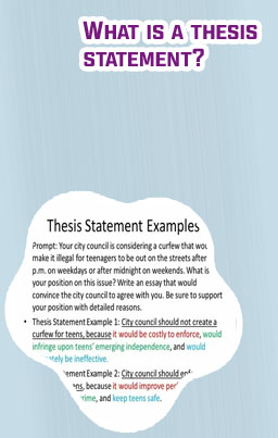 Examples of thesis statements for argumentative essays