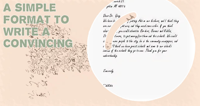 Format of persuasive letter