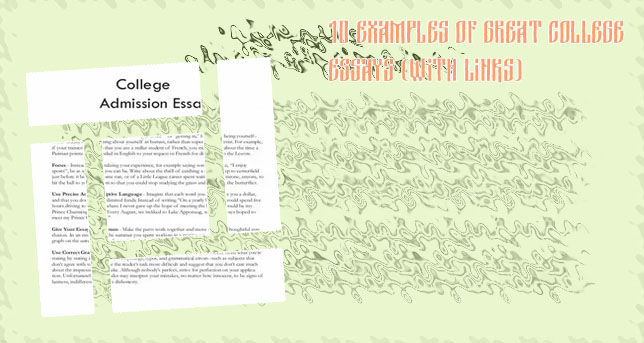 Great college admission essays