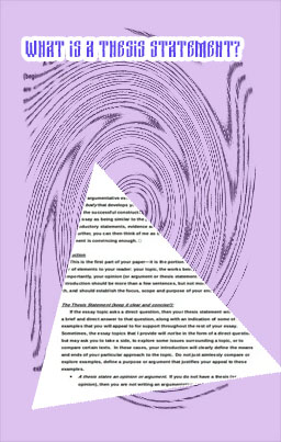 How to start a thesis statement for an argumentative essay
