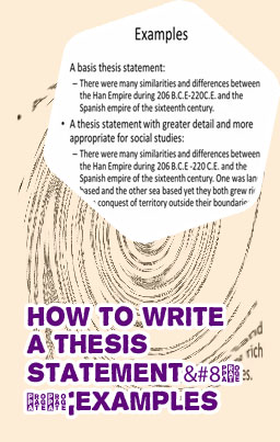 How to write a thesis statement for a research paper