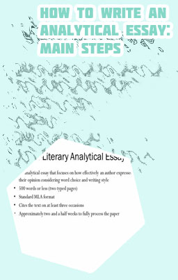 How to write an analytical essay
