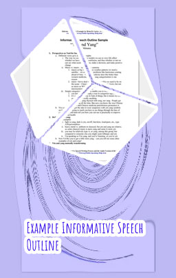 Informative speech outline example