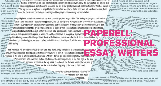 Paid essay writer