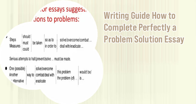 Problem and solution essay