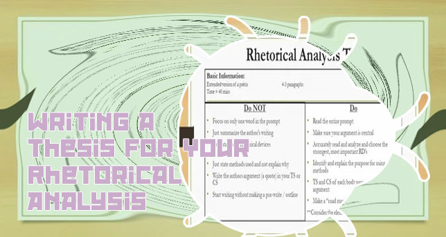 Thesis statement rhetorical analysis