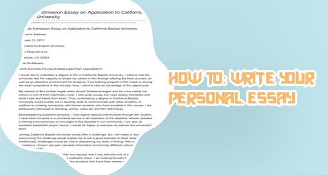 University essay example