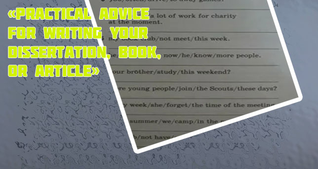 Writing your dissertation in 15 minutes a day